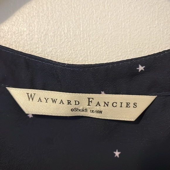 eShakti Wayward Fancies Celestial Long Shirt Dress 1x - Picture 5 of 7